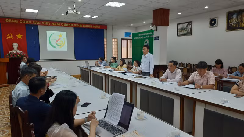 Quang cảnh buổi công bố giải thưởng “Thương hiệu Vàng nông nghiệp Thành phố Hồ Chí Minh”.