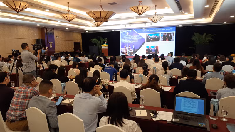 Quang cảnh Diễn đàn Doanh nghiệp Ấn Độ-Thành phố Hồ Chí Minh năm 2023.