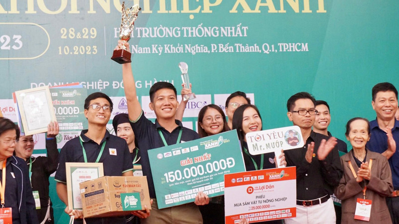 Giải nhất chung cuộc thuộc về dự án Kết nối con người với tự nhiên-Mr Mướp (Đồng Tháp).