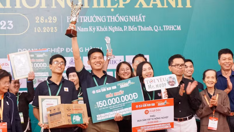 Giải nhất chung cuộc thuộc về dự án Kết nối con người với tự nhiên-Mr Mướp (Đồng Tháp).