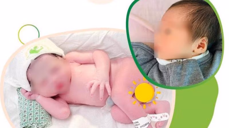 Bé gái chào đời nặng 2.150g.