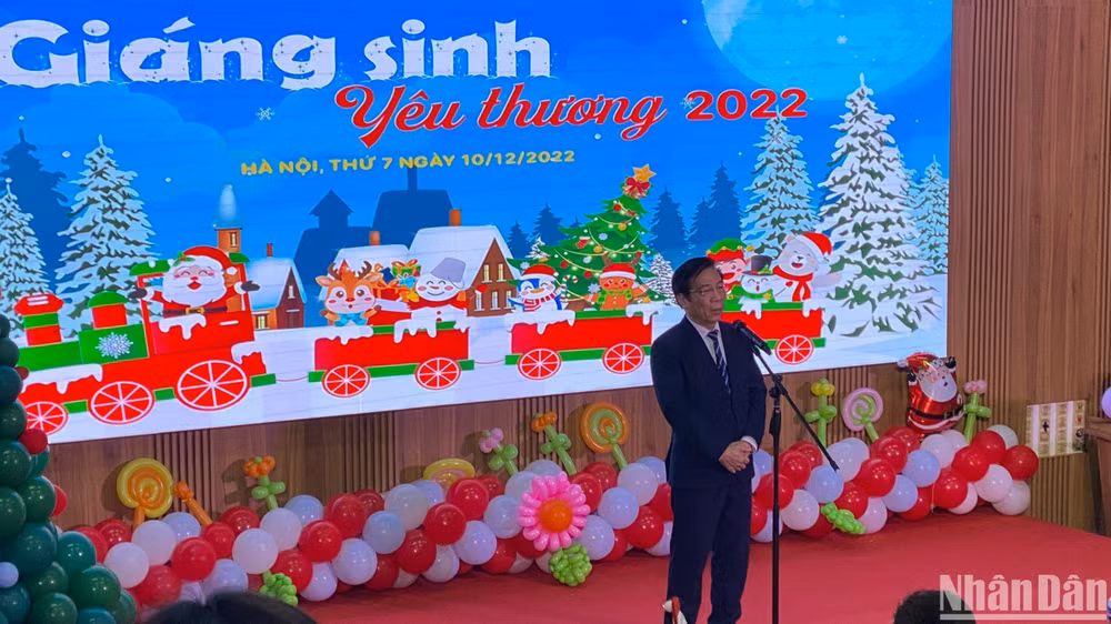 Phó Giám đốc Bệnh viện Nhi Trung ương Trịnh Ngọc Hải phát biểu tại chương trình.