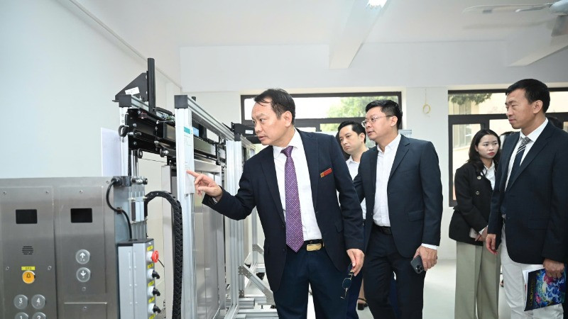 Nâng cao chất lượng đào tạo kỹ thuật viên ngành thang máy. (Ảnh: T.P)