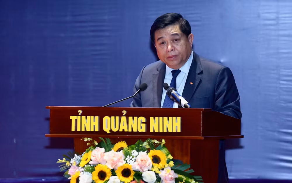 Bộ trưởng Kế hoạch và Đầu tư Nguyễn Chí Dũng phát biểu. (Ảnh: Trần Hải)