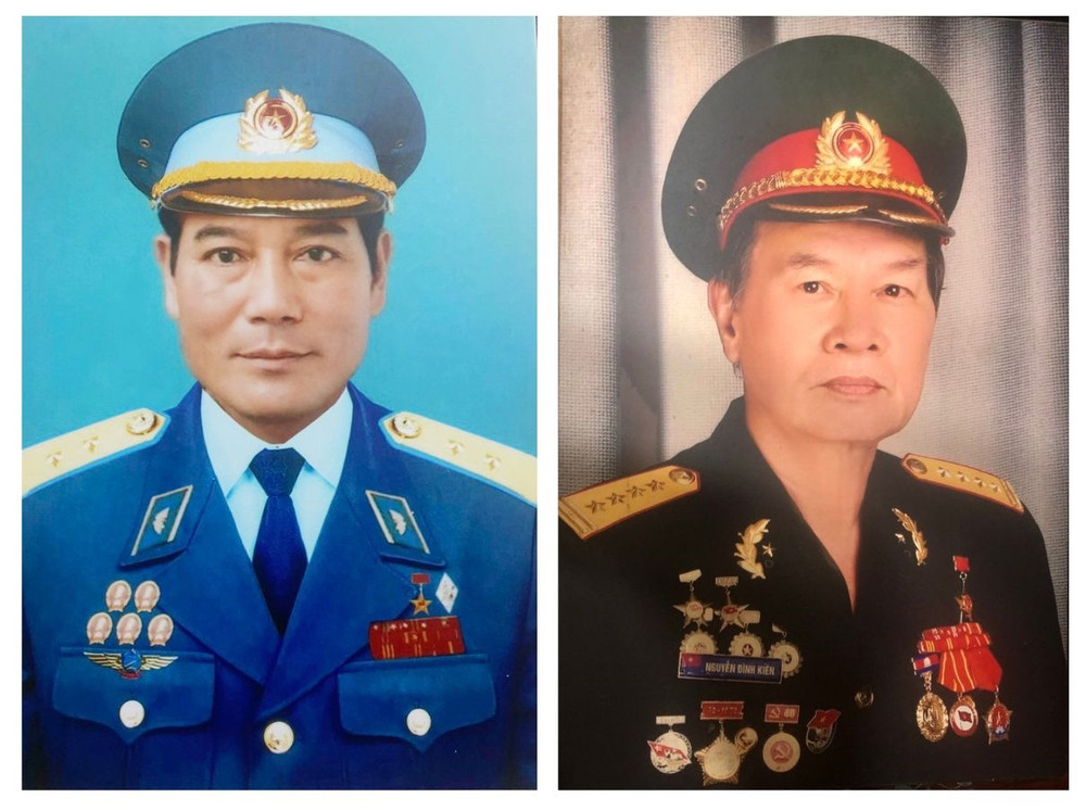 Trung tướng Nguyễn Đức Soát và Đại tá Nguyễn Đình Kiên.