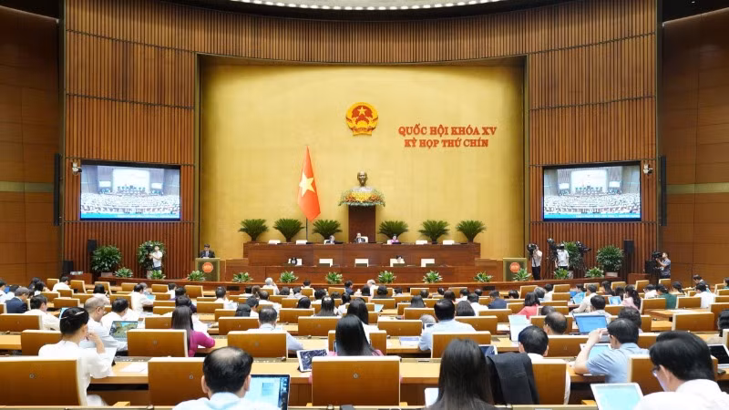 Kỳ họp thứ 9, Quốc hội khóa XV. (Ảnh: DUY LINH)