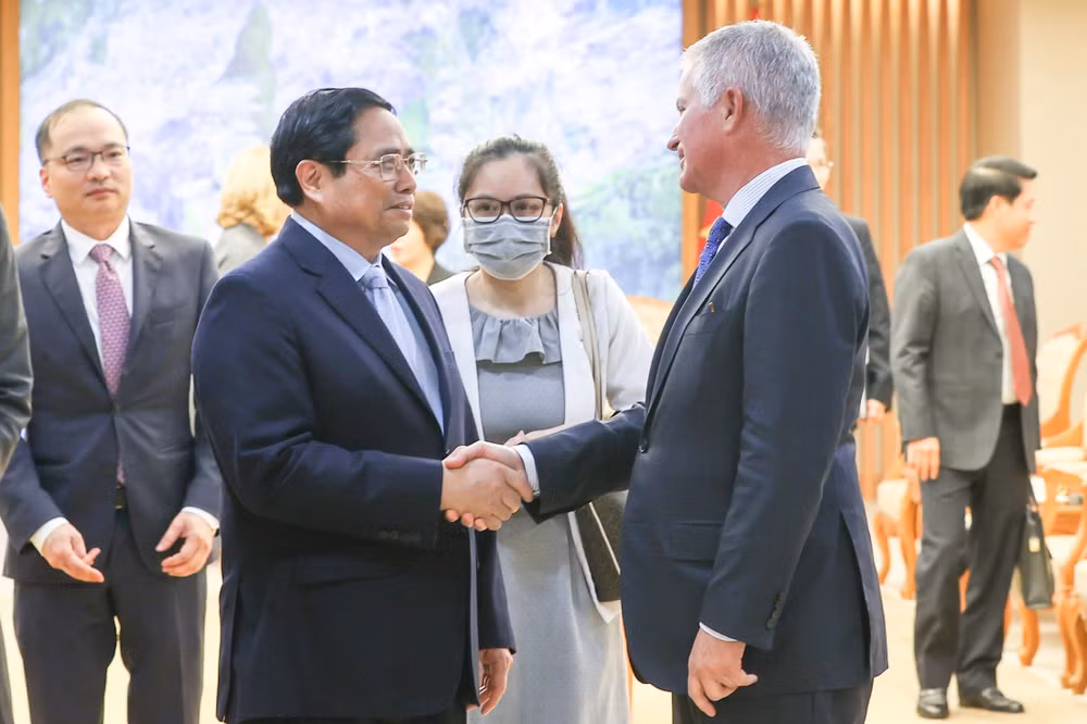 Thủ tướng đánh giá quan hệ Đối tác toàn diện Việt Nam-Hoa Kỳ tiếp tục phát triển.