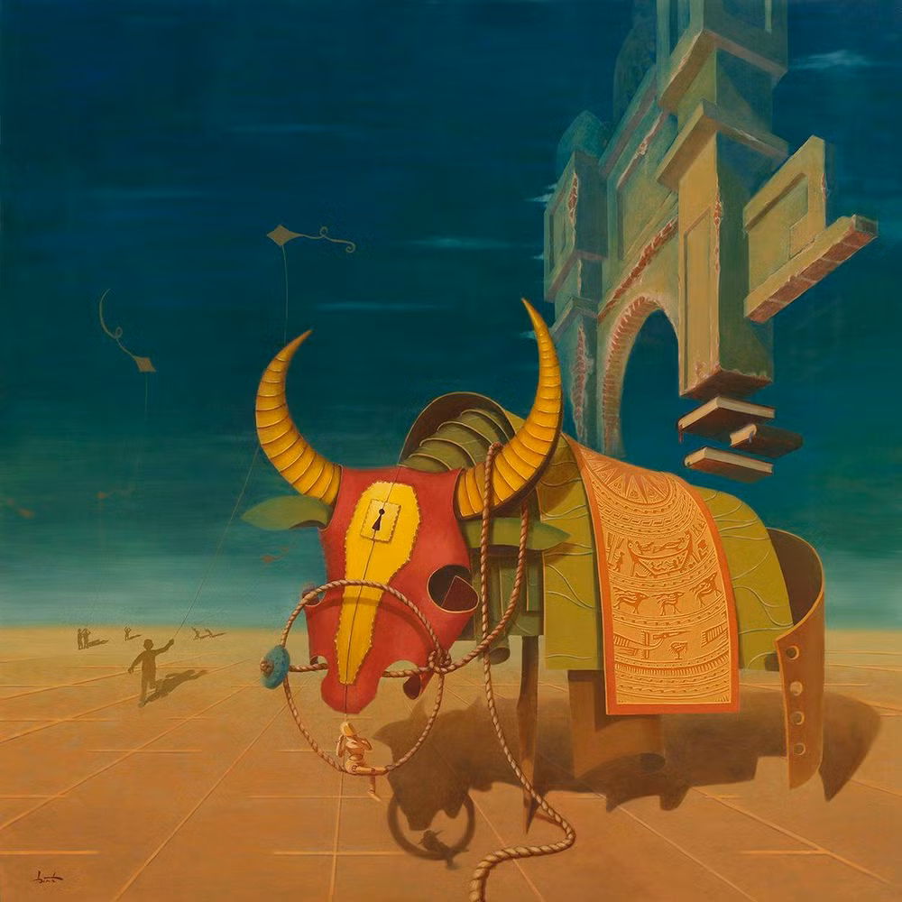 Tác phẩm của họa sĩ Lê Thanh Bình.