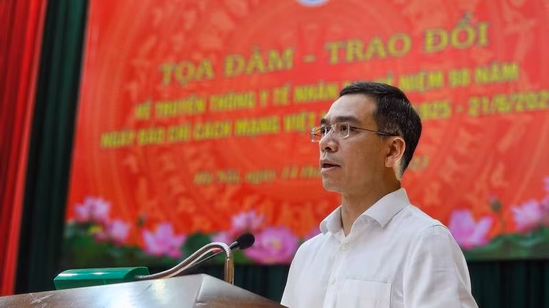 Tiến sĩ Hà Anh Đức - Chánh Văn phòng Bộ Y tế cung cấp thông tin.