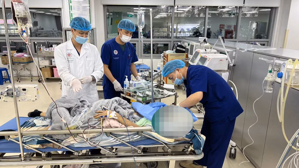 Bệnh nhân được cấp cứu kịp thời. 