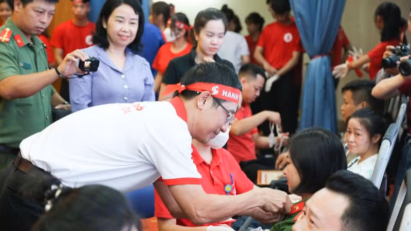 Hành trình Đỏ lần thứ XI năm 2023 đã triển khai được 308 điểm hiến máu.