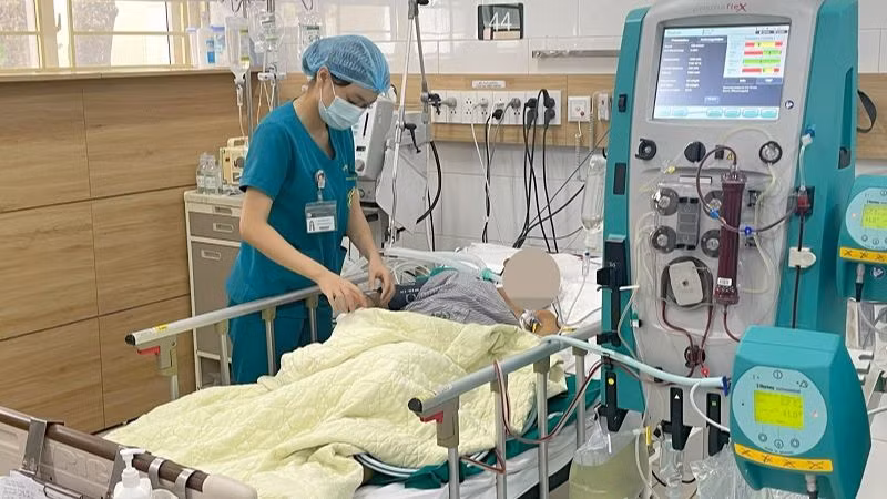 Bệnh nhân ngộ độc nấm điều trị tại Bệnh viện Bạch Mai.