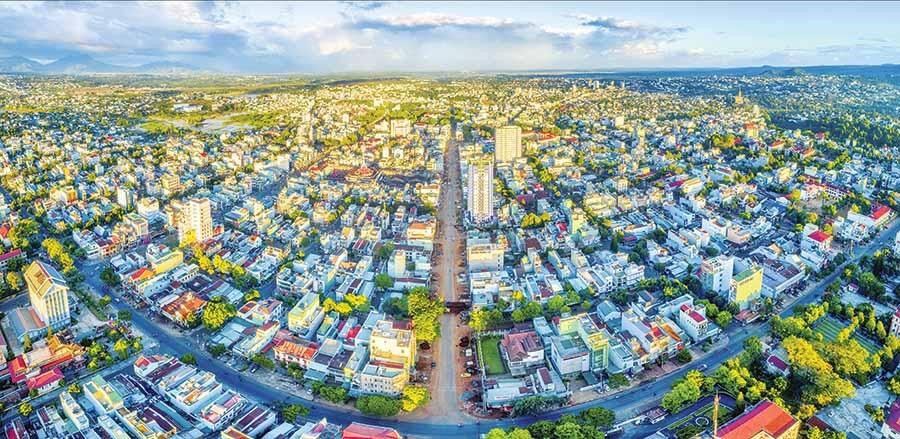 Thành phố Pleiku - trung tâm đô thị hành chính của tỉnh Gia Lai.