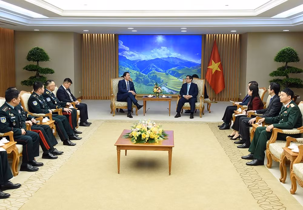 Quang cảnh buổi tiếp.