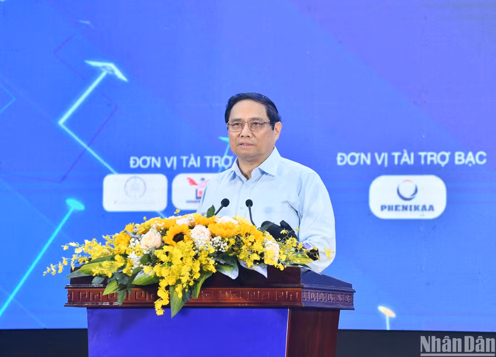 Thủ tướng Phạm Minh Chính phát biểu ý kiến tại sự kiện.