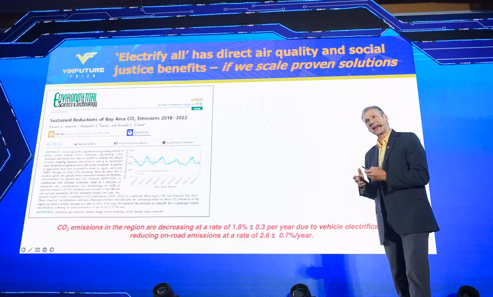 Giáo sư Daniel Kammen, Viện nghiên cứu Hóa học Max Planck (Đức).