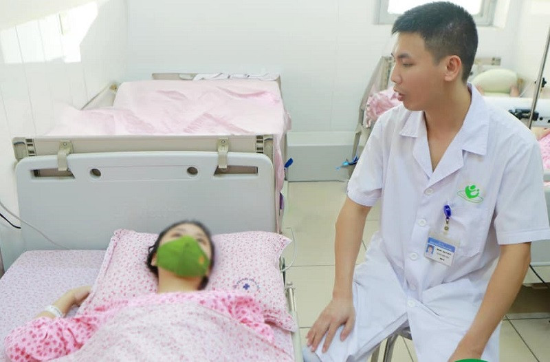 Sản phụ được can thiệp kịp thời. 