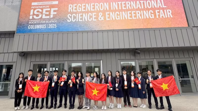 Đoàn học sinh Việt Nam tham gia Hội thi nghiên cứu khoa học kỹ thuật quốc tế (ISEF) năm 2025