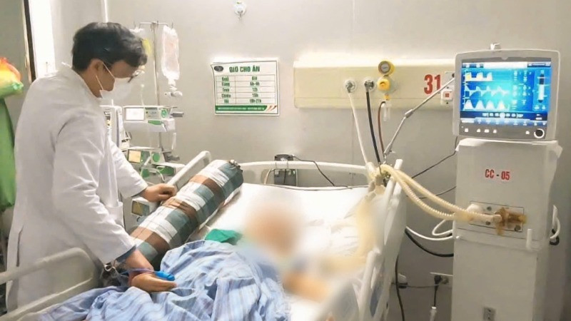Bệnh nhân điều trị tại Bệnh viện Bệnh Nhiệt đới Trung ương.