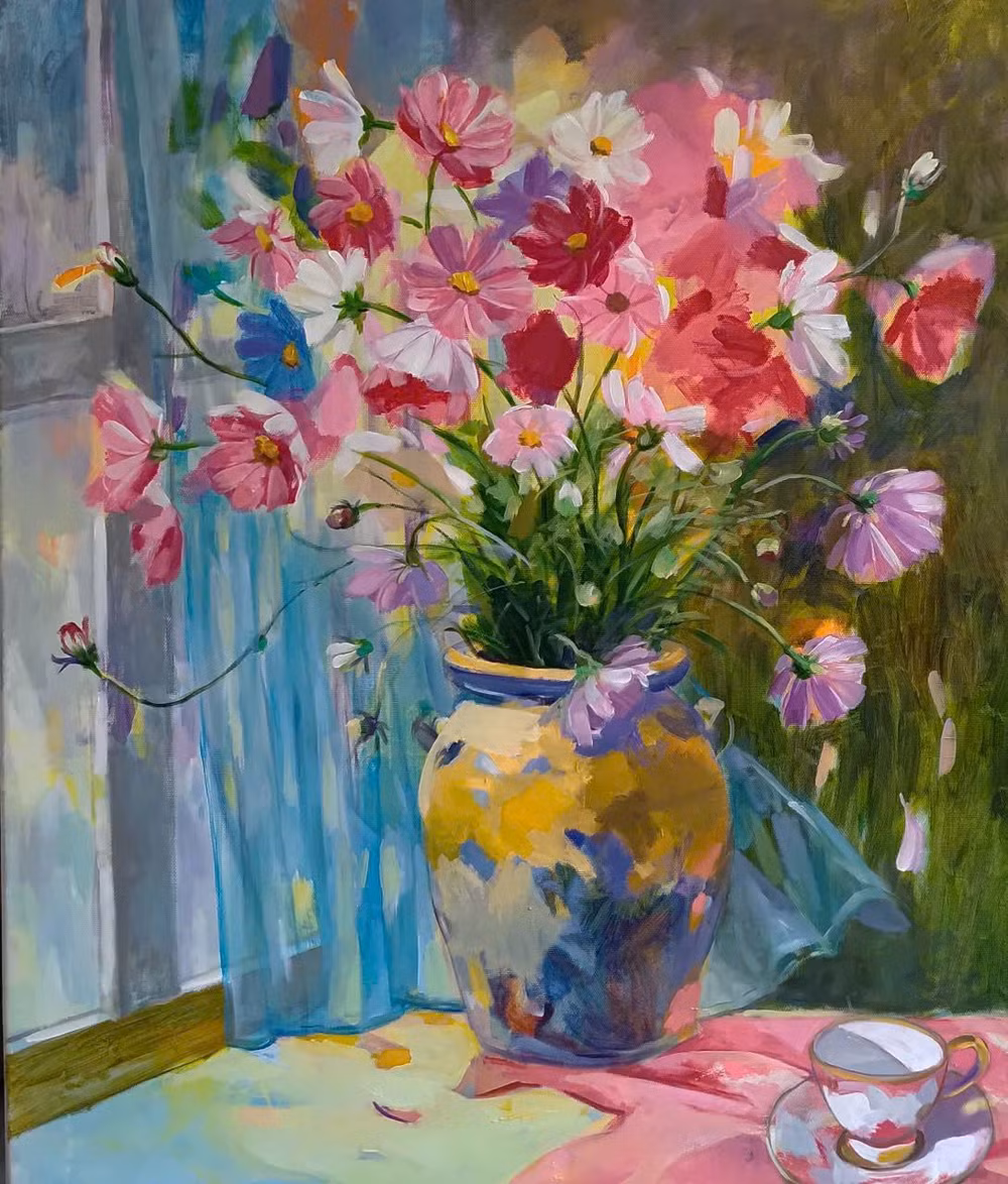 "Màu của nắng" (Sơn dầu trên toan) của họa sĩ Đinh Minh Đông. "Màu của nắng" (Sơn dầu trên toan) của họa sĩ Đinh Minh Đông.