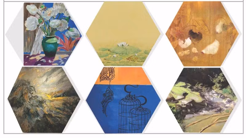 Triển lãm tranh "Mộc" lần thứ 9 vẫn giữ nhịp hòa hợp trong sự độc đáo.