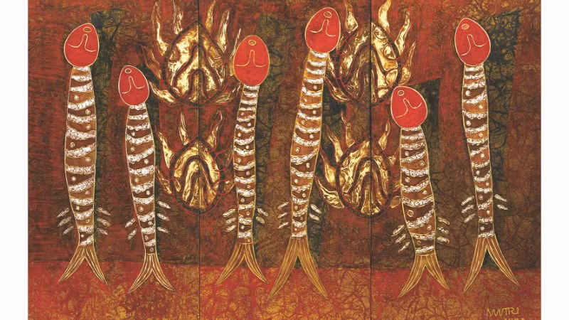 Tác phẩm "Người - Cá 9".