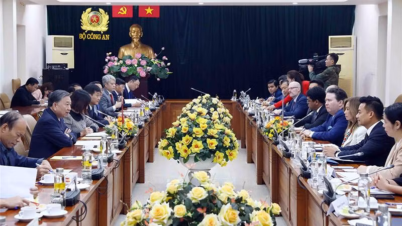 Toàn cảnh buổi tiếp. (Ảnh: MPS)