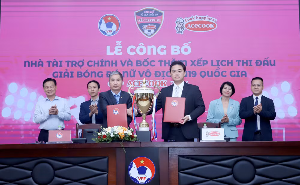 Acecook tài trợ Giải bóng đá nữ U19 quốc gia.