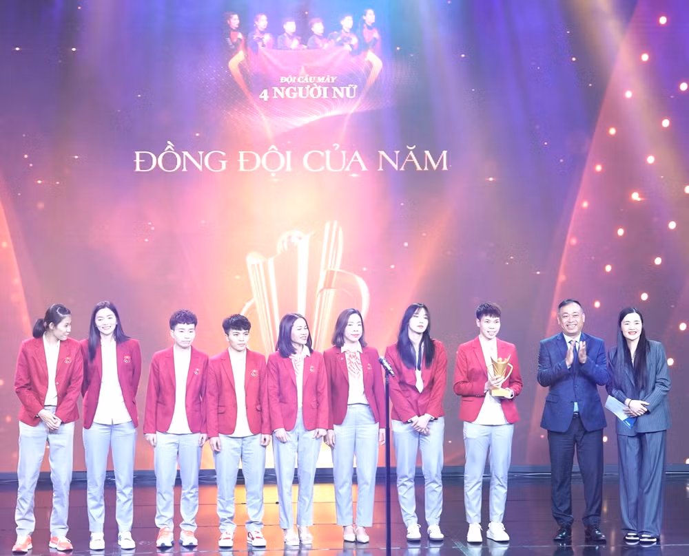 Các vận động viên được vinh danh tại lễ trao giải Cúp Chiến thắng 2023