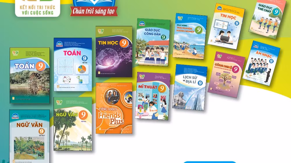 Sách giáo khoa lớp 9 của Nhà xuất bản Giáo dục Việt Nam. (Ảnh: Bạch Kim)