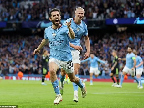 Man City vào chung kết Champions League. (Ảnh: Getty Images)