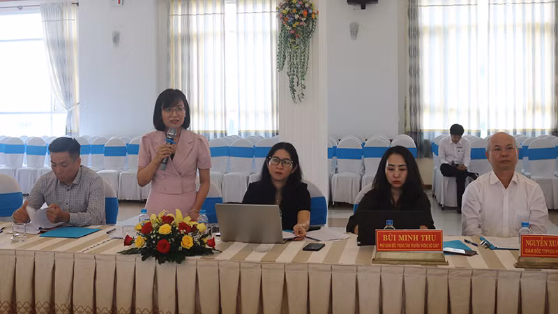 Đại diện Bộ Nông nghiệp và Phát triển nông thôn đóng góp ý kiến tại buổi làm việc.