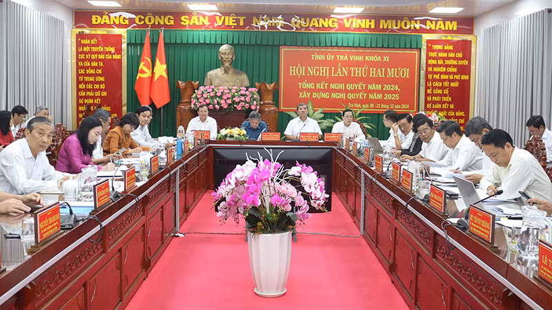 Tỉnh ủy Trà Vinh tổ chức hội nghị lần thứ 20. 