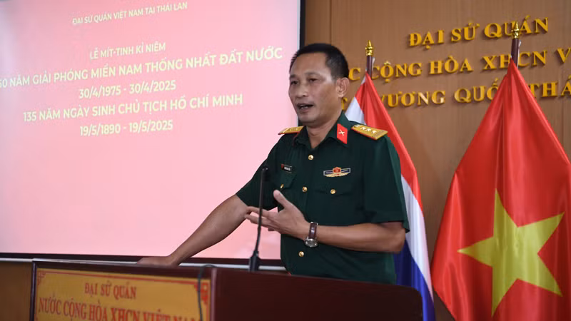 Thượng tá Nguyễn Đình Liêm, Trợ lý Tùy viên quốc phòng nêu bật ý nghĩa lịch sử của Chiến dịch Hồ Chí Minh.