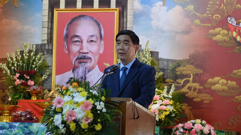 Đại sứ Việt Nam tại Thái Lan Phạm Việt Hùng phát biểu tại sự kiện.