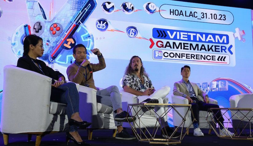 Các đại biểu thảo luận tại Diễn đàn Quốc gia ngành game Việt 2023.