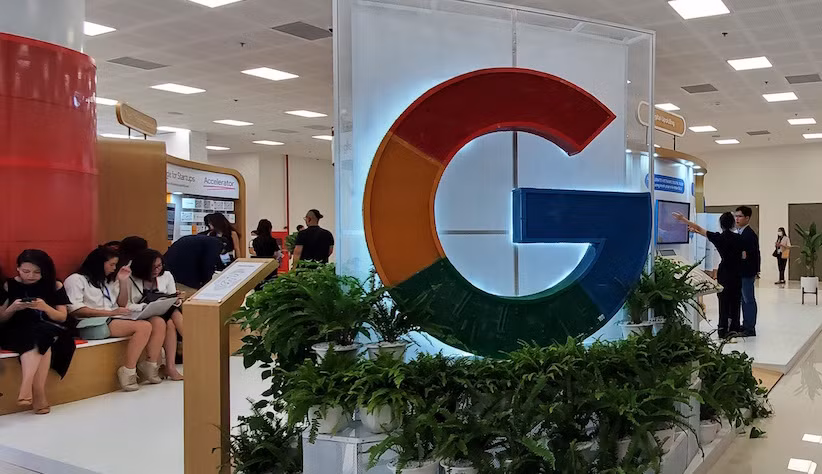 Khu vực trải nghiệm của Google tại Triển lãm