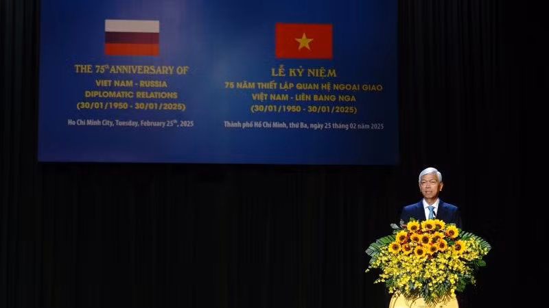 Phó Chủ tịch Ủy ban nhân dân Thành phố Hồ Chí Minh Võ Văn Hoan phát biểu. (Ảnh: THẾ ANH)