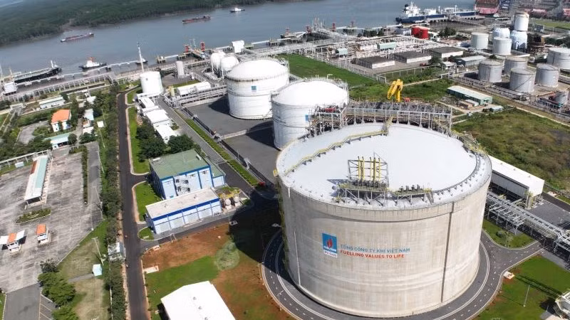 Kho LNG Thị Vải (PV GAS), trái tim của hoạt động cấp khí LNG phục vụ sản xuất điện và công nghiệp tại khu vực Đông Nam Bộ.