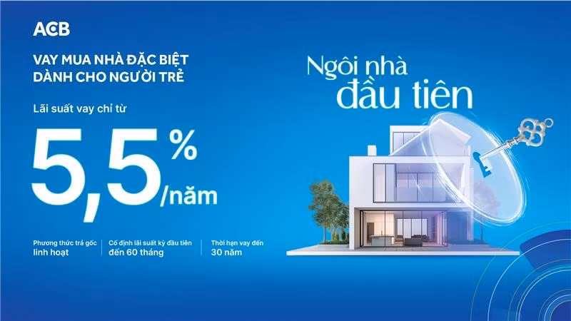 Mức lãi suất đặc biệt ACB dành cho giới trẻ.