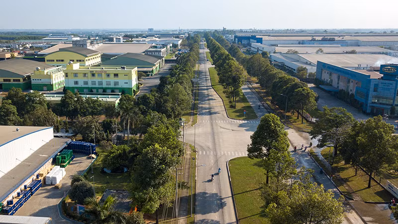 Một góc khu công nghiệp ở Đồng Nai.