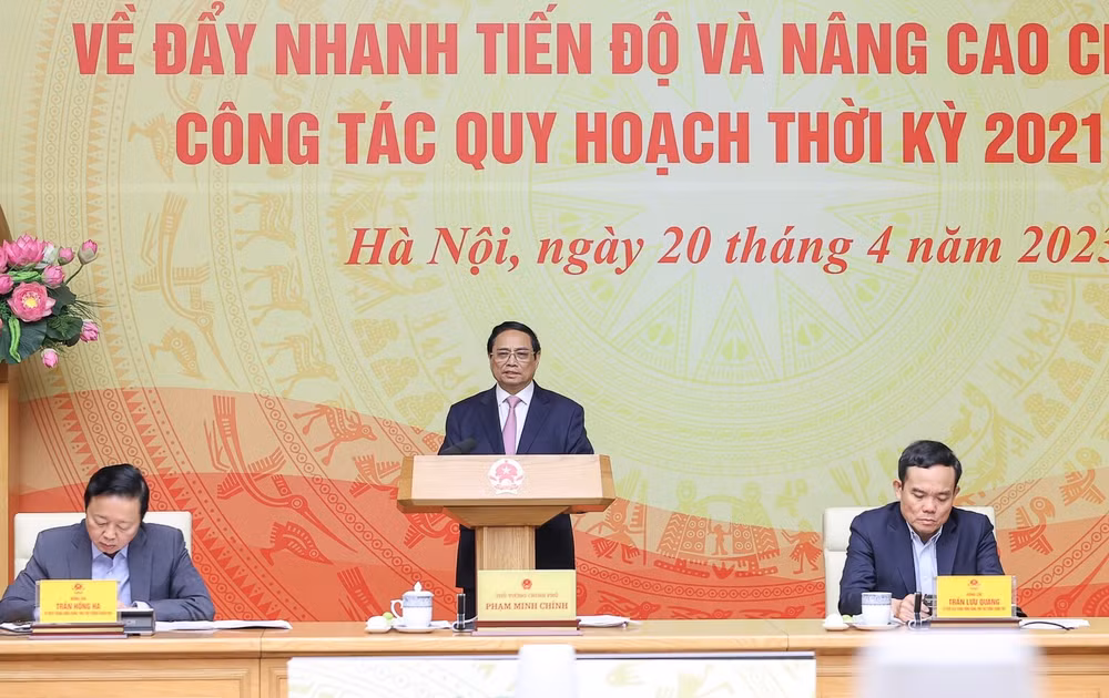 Thủ tướng Phạm Minh Chính dự và phát biểu chỉ đạo hội nghị.