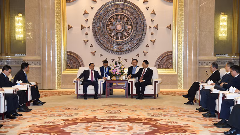 Quang cảnh buổi tiếp.