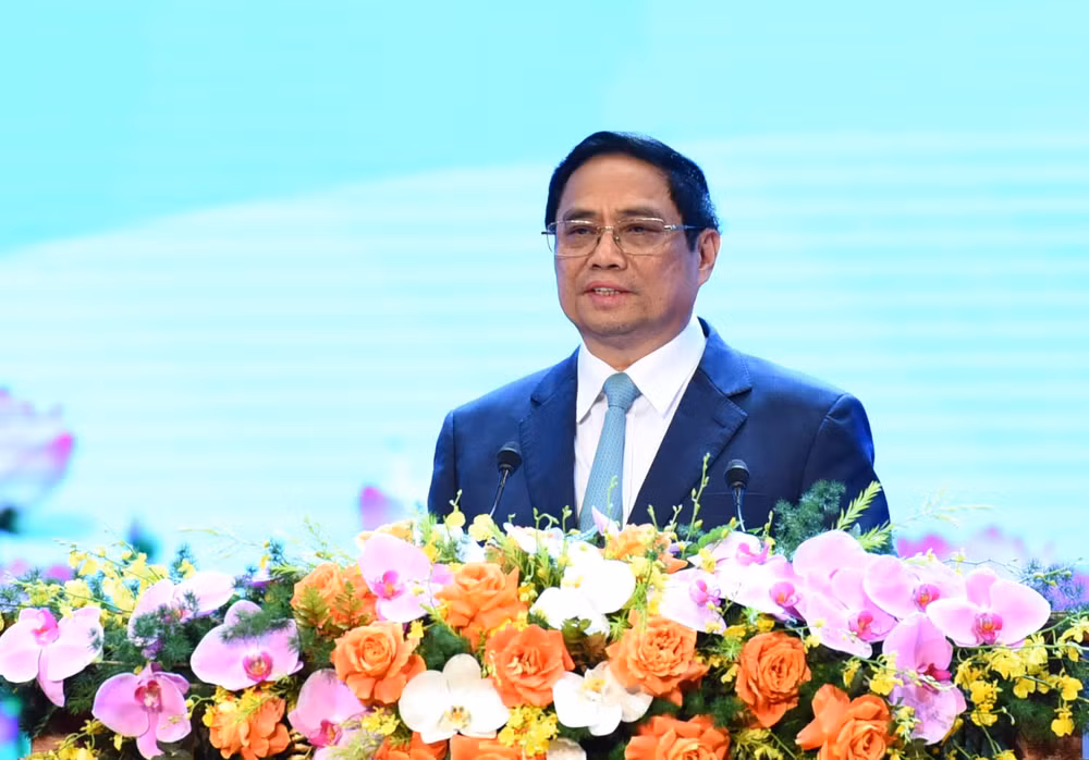 Thủ tướng Phạm Minh Chính phát biểu. Thủ tướng Phạm Minh Chính phát biểu.