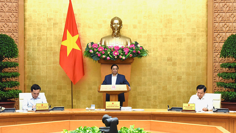 Thủ tướng Phạm Minh Chính dự và chủ trì phiên họp.