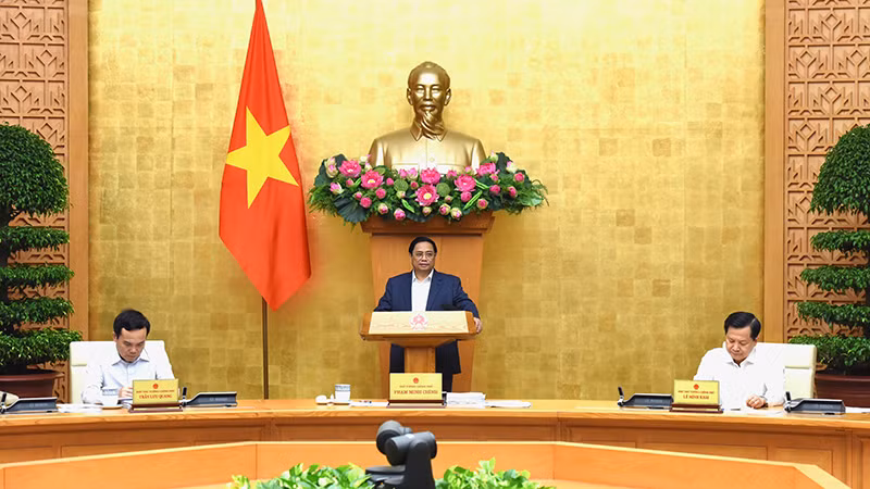 Thủ tướng Phạm Minh Chính dự và chủ trì phiên họp.
