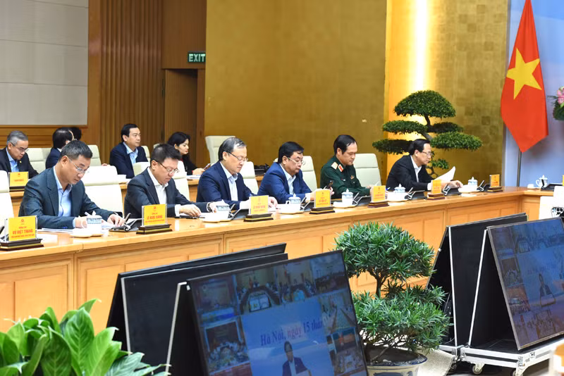 Đại diện lãnh đạo các bộ, ban ngành tham dự hội nghị.