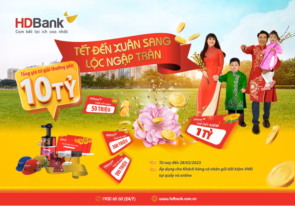 HDBank đã khởi động chương trình ‘tìm tỷ phú’ đầu tiên của năm 2023.
