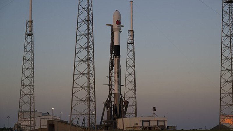 Tên lửa đẩy Falcon 9 mang theo vệ tinh có kính viễn vọng Eculid tại Trạm Vũ trụ Cape Canaveral, bang Florida (Mỹ). (Nguồn: ESA/TTXVN)