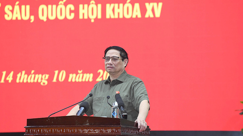Thủ tướng Phạm Minh Chính phát biểu tại hội nghị.
